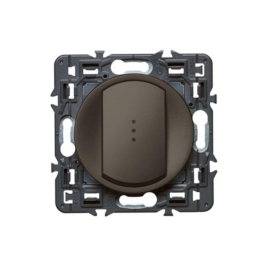 Poussoir Simple Soft Lumineux À Composer 1P 230V 6A Graphite CELIANE 099526