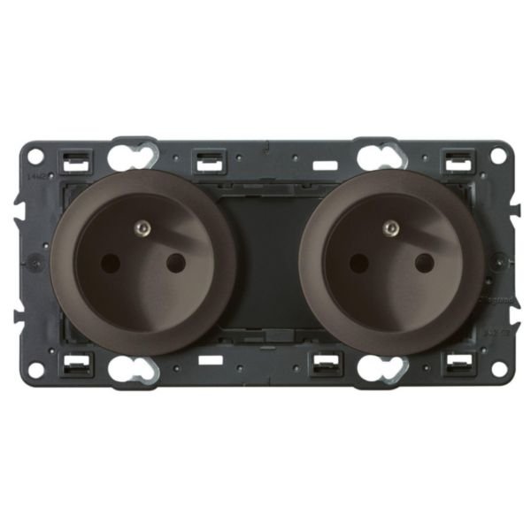 Prise De Courant Surf À Composer 2 × 2p+t 230V 3500W 16A Graphite CELIANE 099542