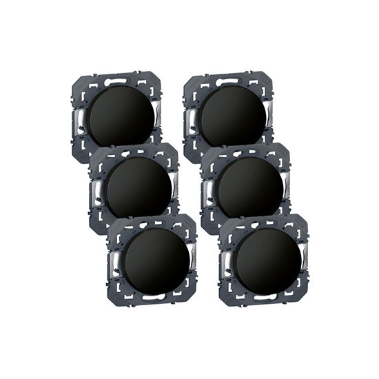 Accessoire de raccordement dooxie 6XVV noir composable Legrand 300452