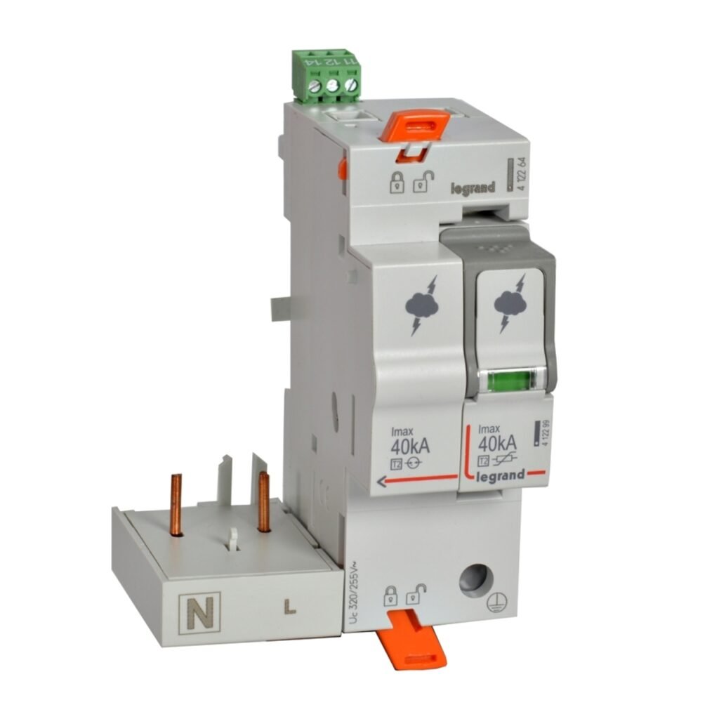 Bloc Parafoudre a Cassette Debrochable Type 2 1p+n 230V 40KA IP20 DX3 412264