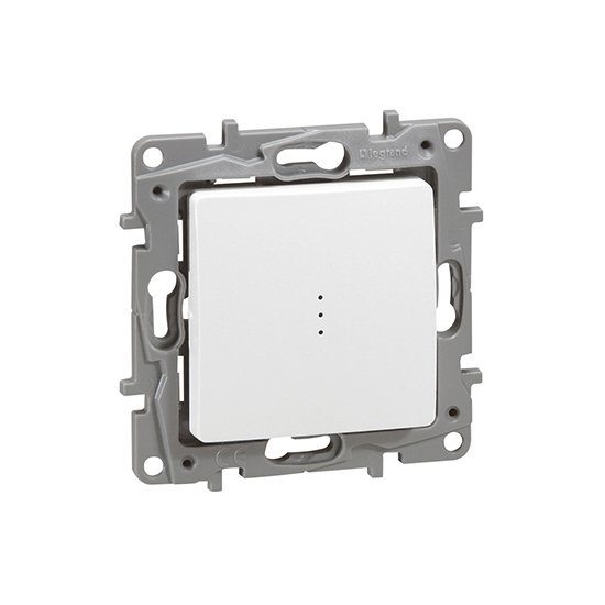 Interrupteur va-et-vient VA-et-VIENT VOYANT 10AX blanc Niloé Legrand 664710