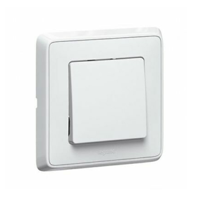 Poussoir Simple Complet Encastré 1P 230V 10A Blanc Cariva 773811