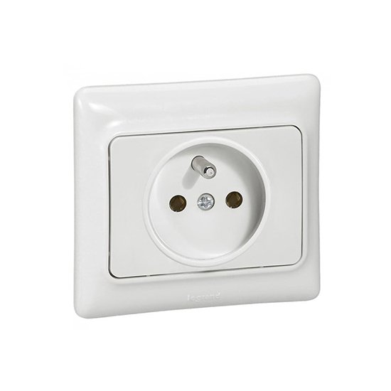 Prise De Courant a Puit Encastré 2p+t 230V 3500W 16A Blanc Kaptika 782117