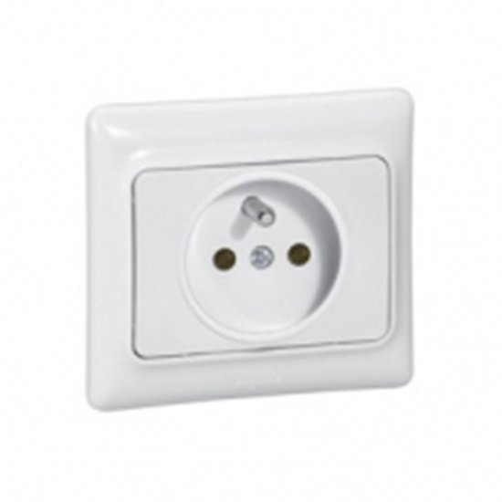 Prise De Courant a Puit Encastré 2p+t 230V 3500W 16A Blanc Kaptika 782127