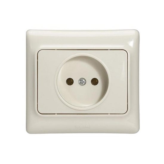 Prise De Courant Complet Encastré 2P 230V 3500W 16A Ivoire Kaptika 782150