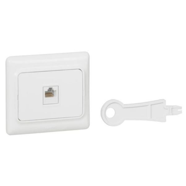 Prise RJ45 RJ45 CAT5E UTP blanc Kaptika Legrand 782124