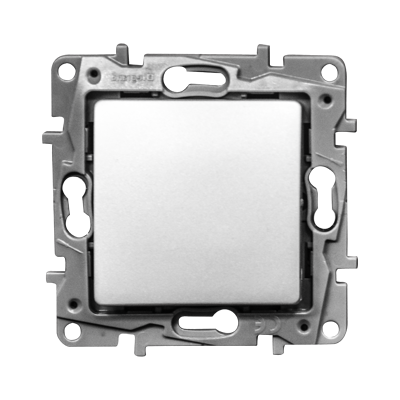 Poussoir Simple No+nc À Composer 1P 230V 6A Argent Niloe 096552