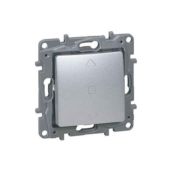 Interrupteur Volet Roulant À Composer 1P 6A Argent Niloe 096671