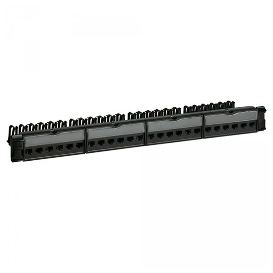 Panneau De Brassage Droit Avec 24 Connecteur RJ45 CAT5E FTP 19 In 1U Noir LCS2 033552