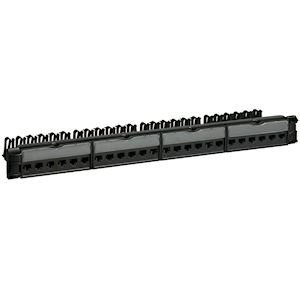 Panneau De Brassage Droit Avec 24 Connecteur RJ45 CAT6 FTP 19 In 1U Noir LCS2 033562