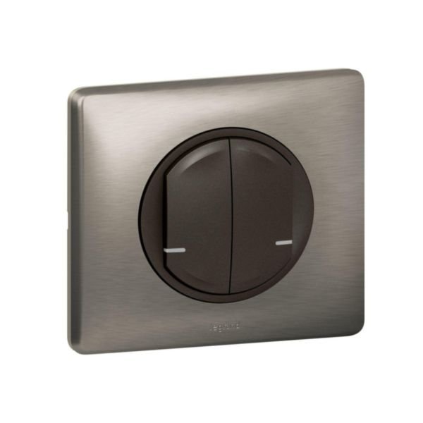 Interrupteur Filaire Double Connecte Avec Neutre Complet Encastré 1P 230V 250W 1.1A Cwn 064892