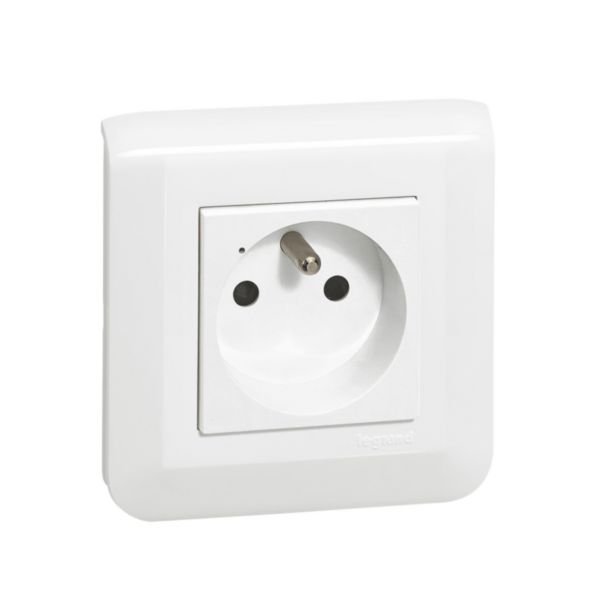 Prise De Courant Connecte Easy LED À Composer 2 Modules 2p+t 230V 3500W 16A Ip31 Mwn 077711L