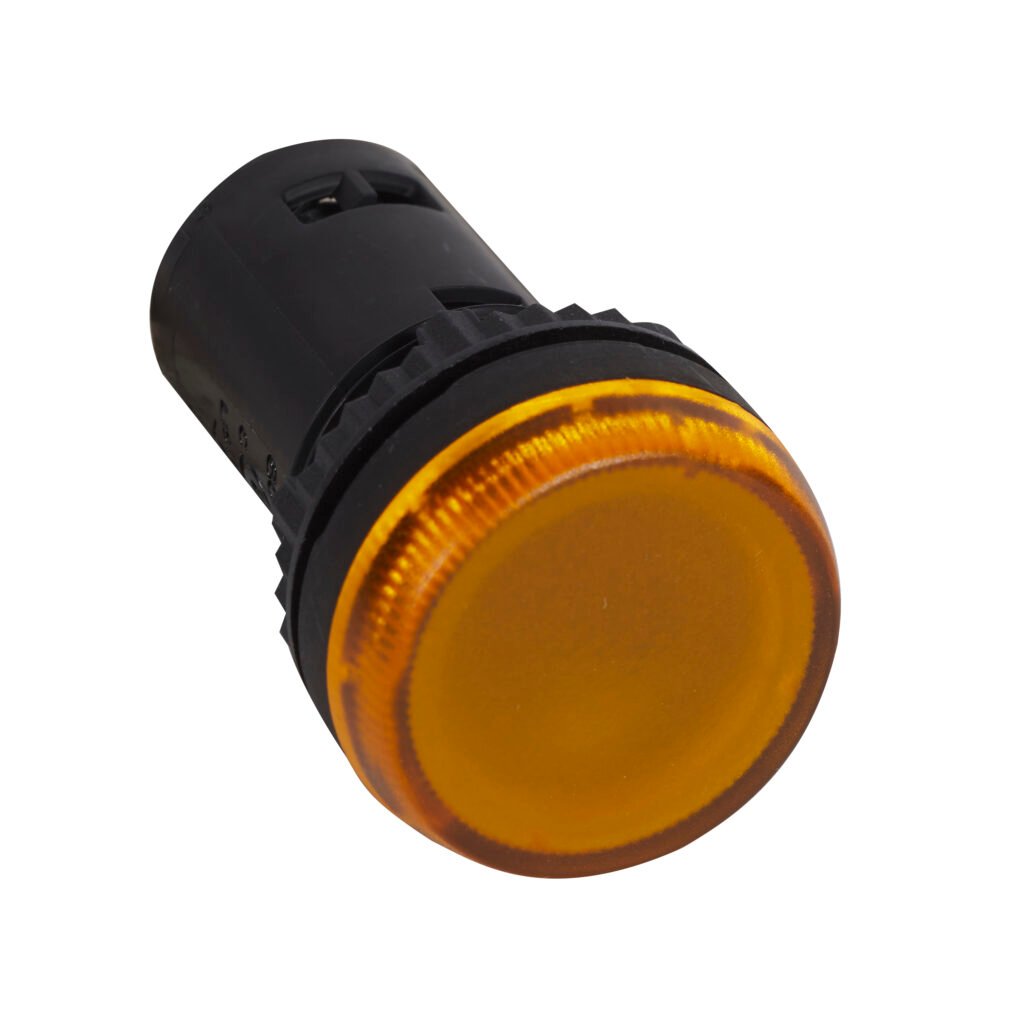 Voyant Lumineux LED Integrer Diam. 22 mm Jaune IP66 IK05 OSMOZ 024614