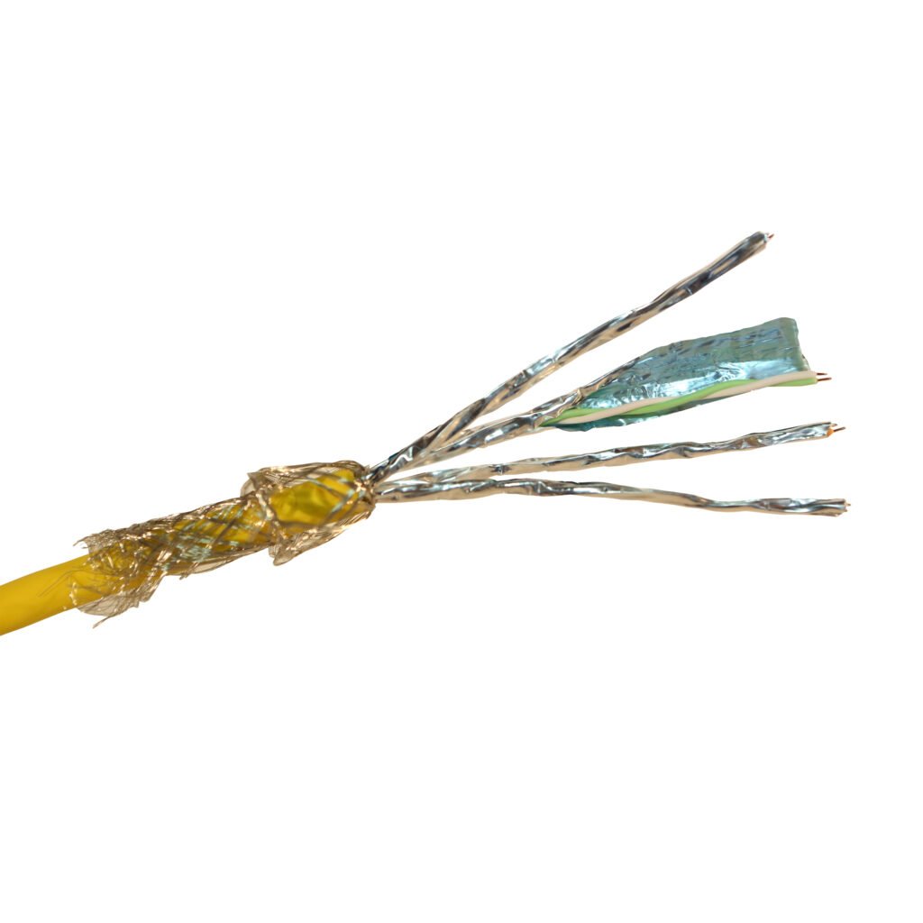 Câble Reseau 4 Paire Torsadee Cat7 S/ftp Jaune LCS3 032882