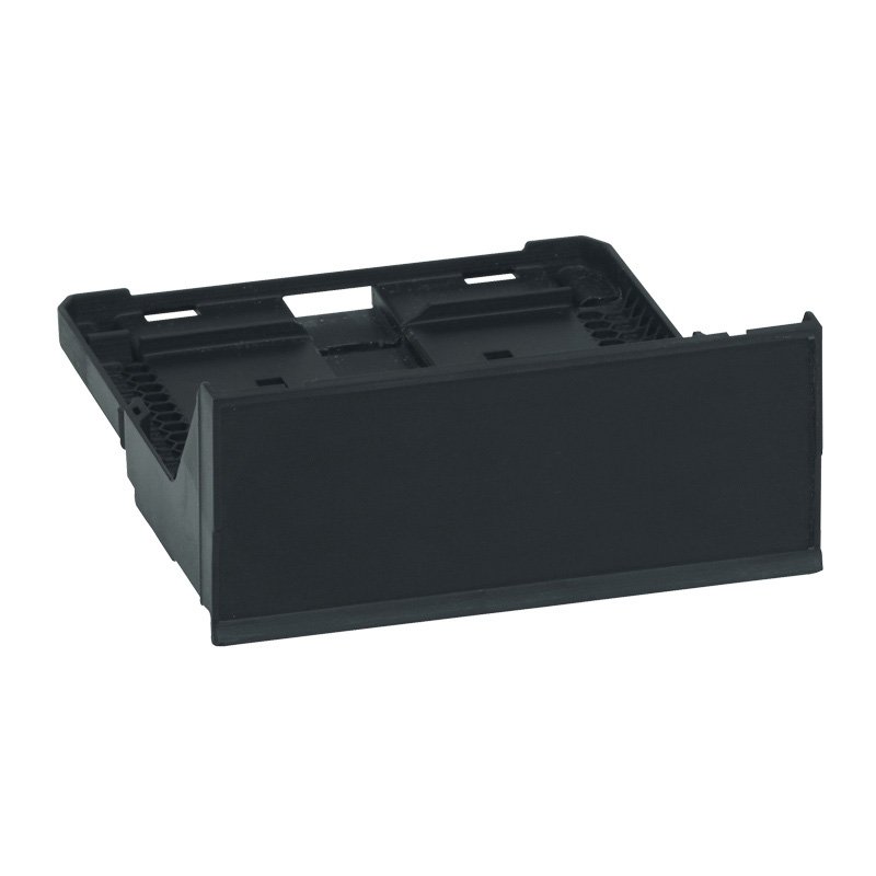 Cassette Obtu Pour Panneaux De Brassage Droit a Equiper Noir LCS3 033757