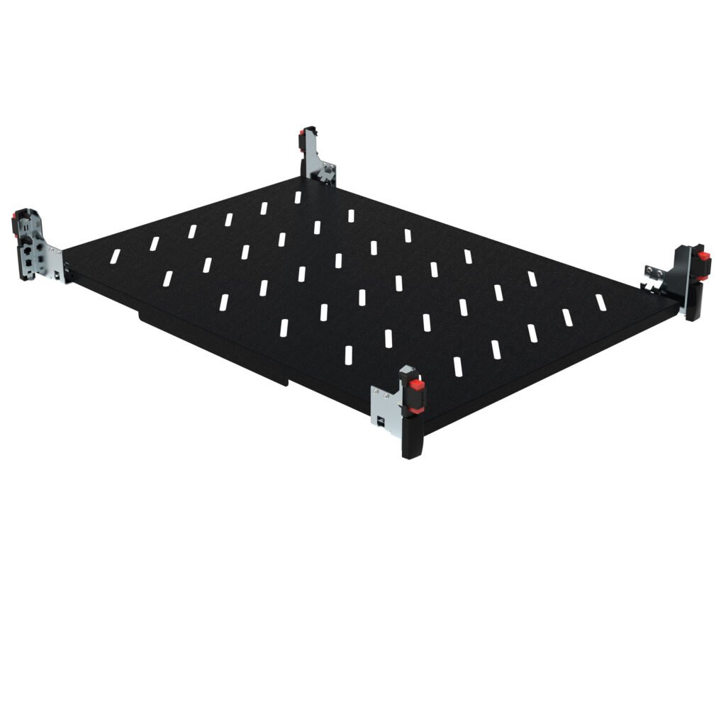 Tablette Fixe Sur 4 Montant Pour Baie P1000 mm 1U 482 × 88 × 825 mm Noir 046507