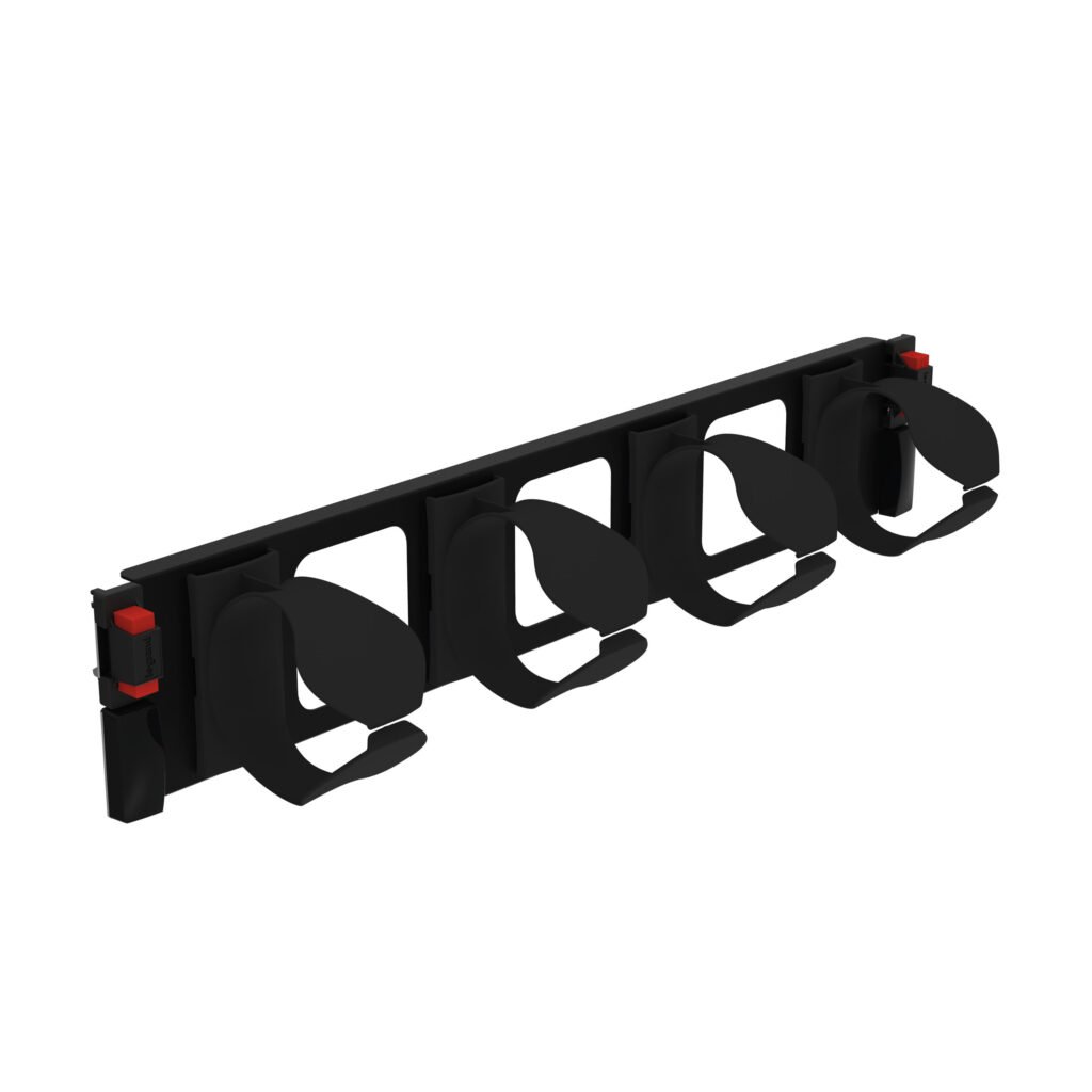 Panneau Passe Fil Metal Axe 2U Soluclip 19 1U 482 × 90 × 90 mm Noir LCS3 In 046523