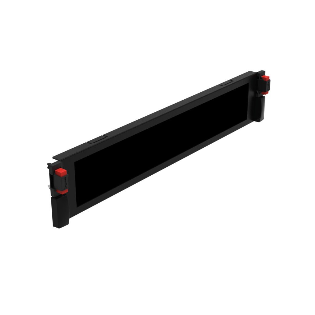 Entree De Câble Metal Avec Balai 19 In 2U Larg. 482 mm Noir LCS3 046531