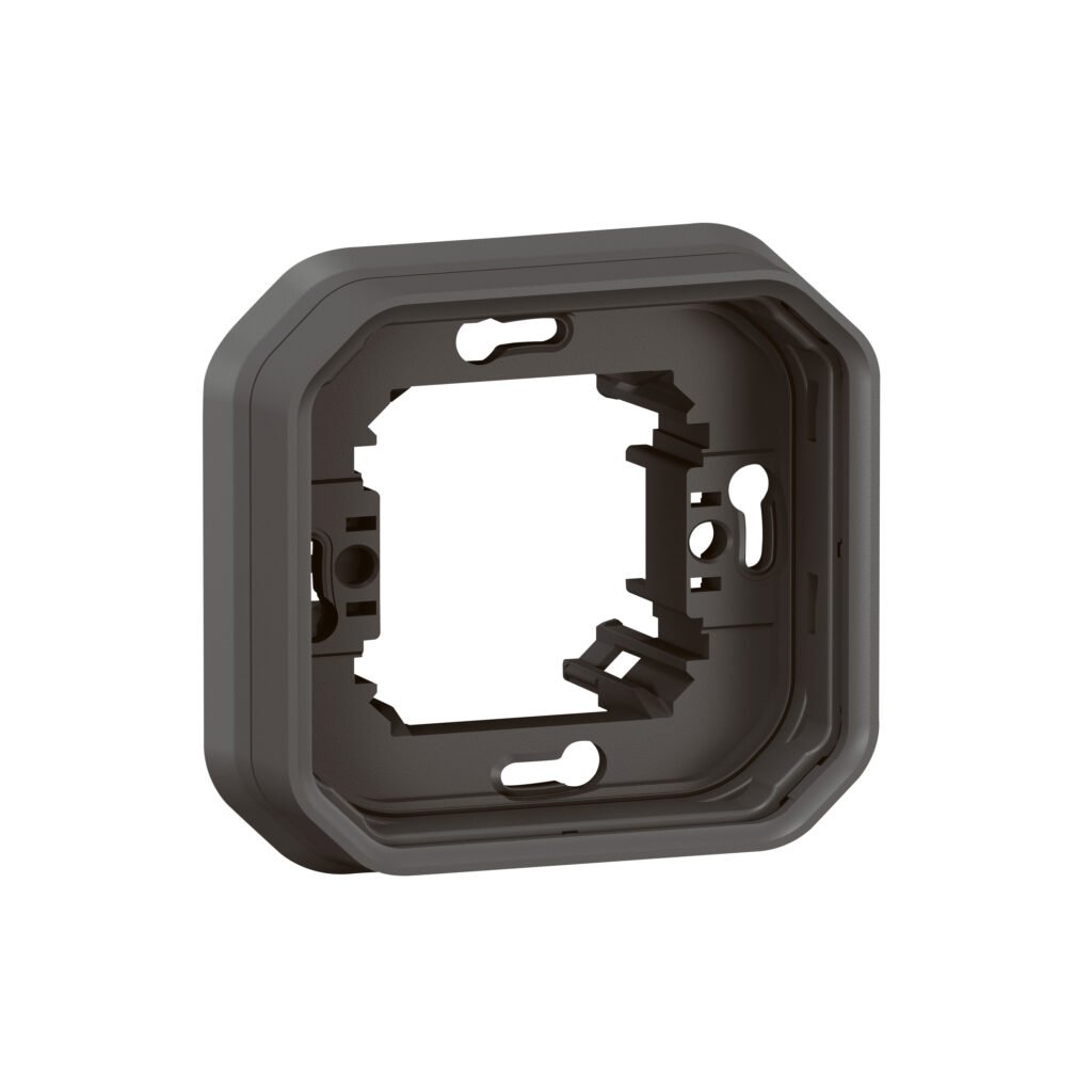 SUPPORT ENCASTRE 1 POSTE anthracite Plexo Legrand 069606L