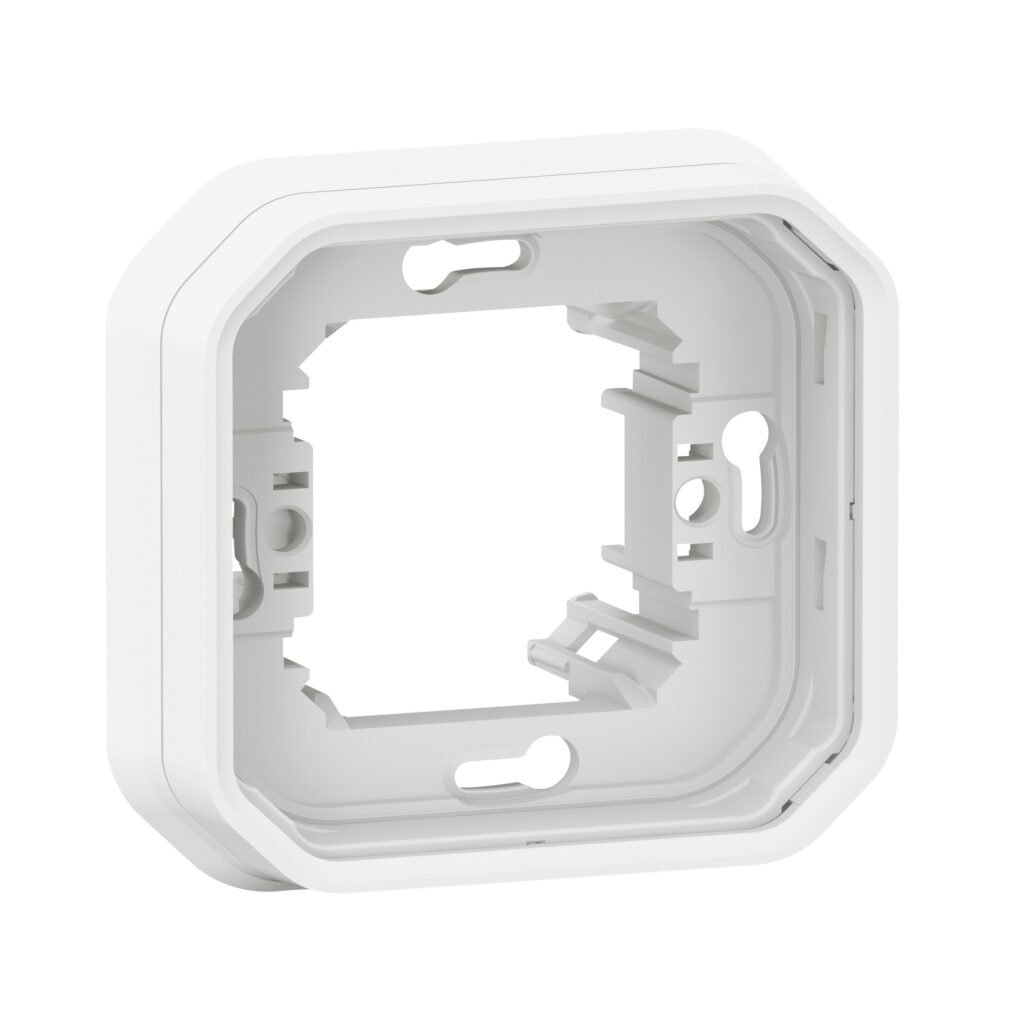 SUPPORT ENCASTRE 1 POSTE blanc Plexo Legrand 069692L