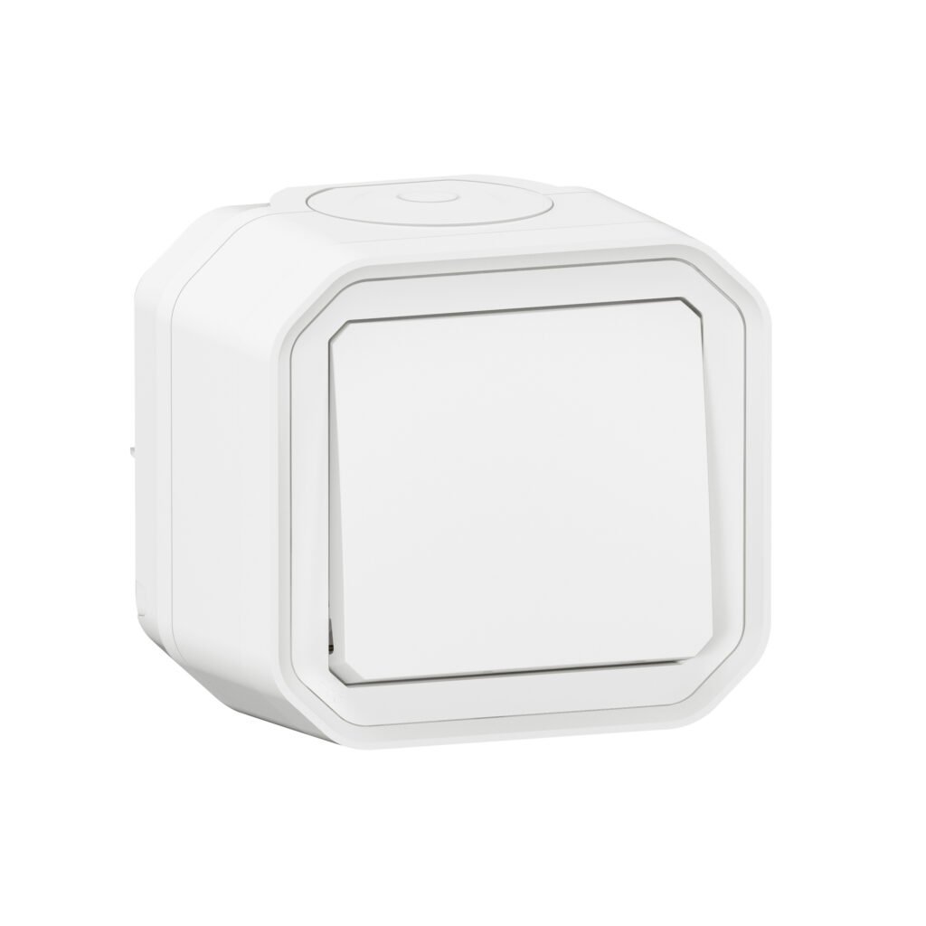 Bouton poussoir POUSSOIR NO blanc saillie Plexo Legrand 069760L