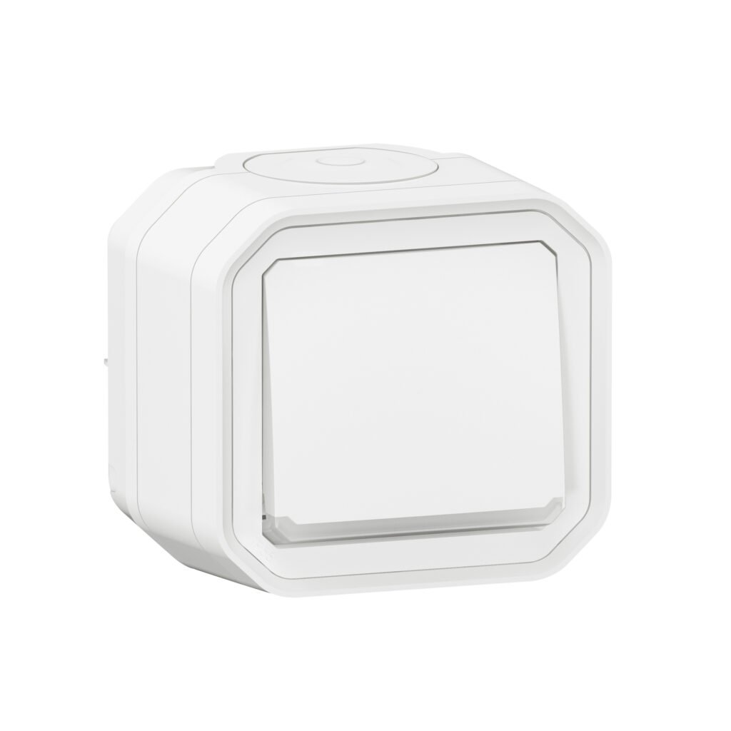 Bouton poussoir POUSSOIR NO LUM blanc saillie Plexo Legrand 069762L