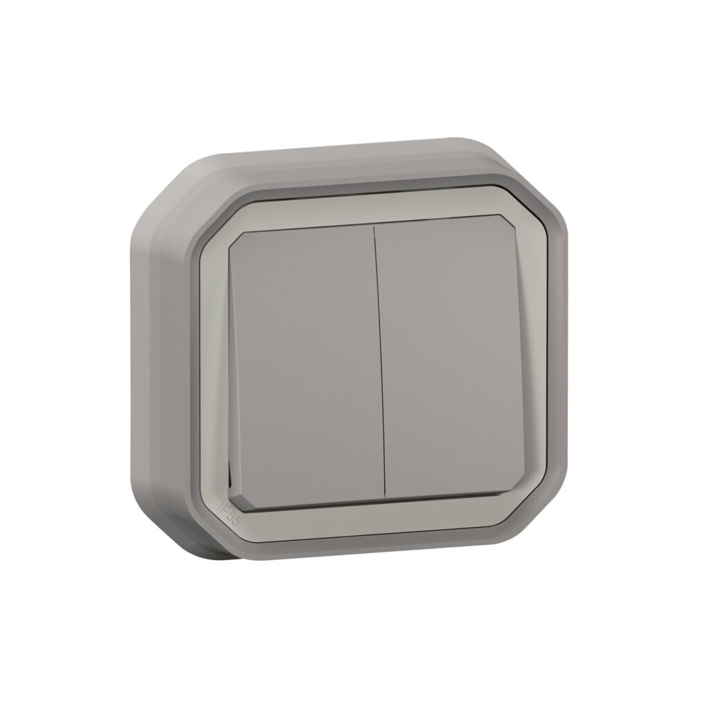 commande DOUBLE 10AX gris ENCASTRE Plexo Legrand 069815L