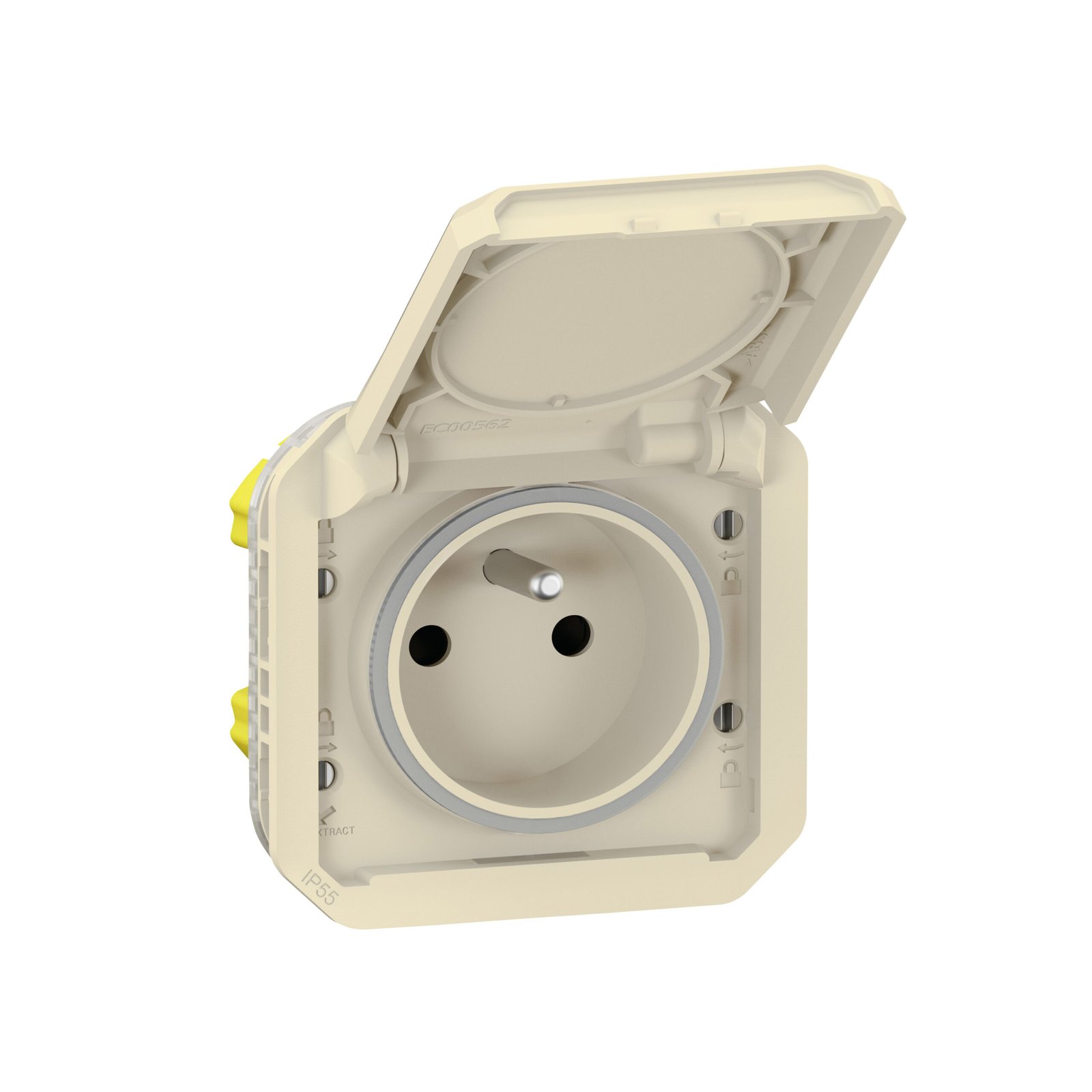 Accessoire de raccordement 2P+T blanc BEIGE composable Plexo Legrand 069828L