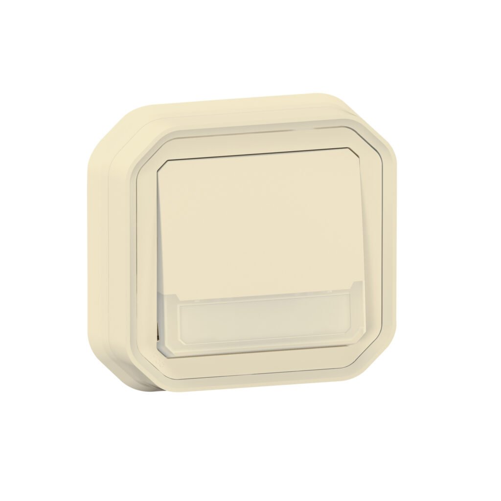 Bouton poussoir POUSSOIR INV LUM P-E BEIGE encastré Plexo Legrand 069829L