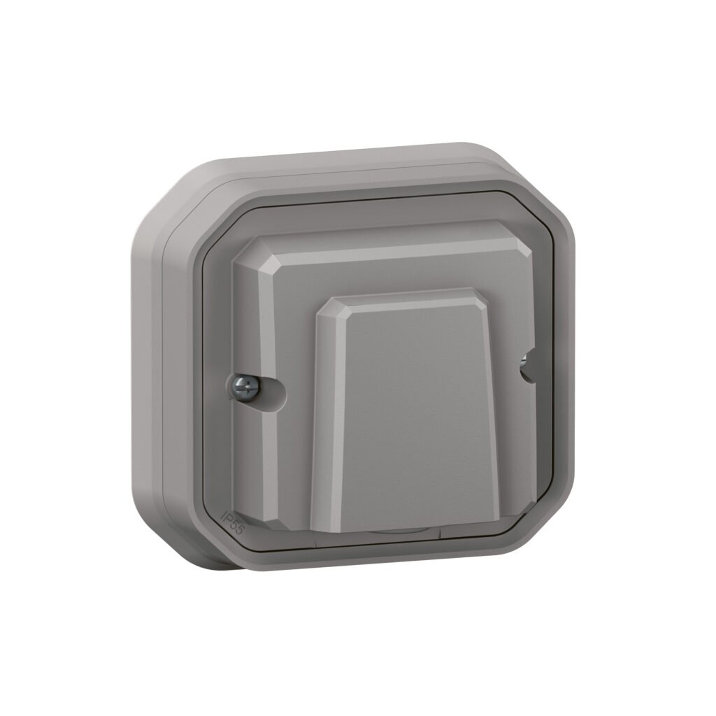 Accessoire de raccordement SORTIE CABLE AVEC S-C gris encastré Plexo Legrand 069848L