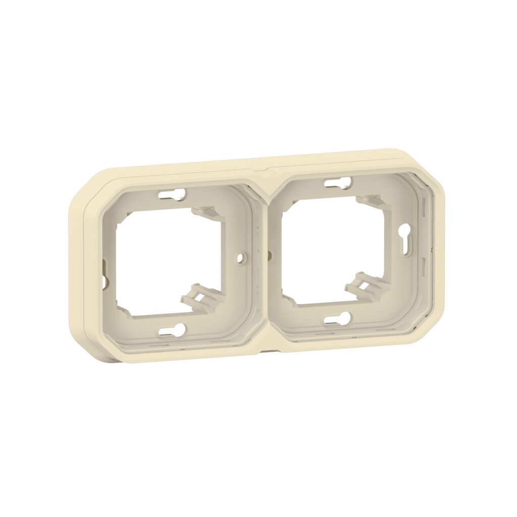 SUPPORT ENCASTRE 2P H/V BEIGE Plexo Legrand 069853L