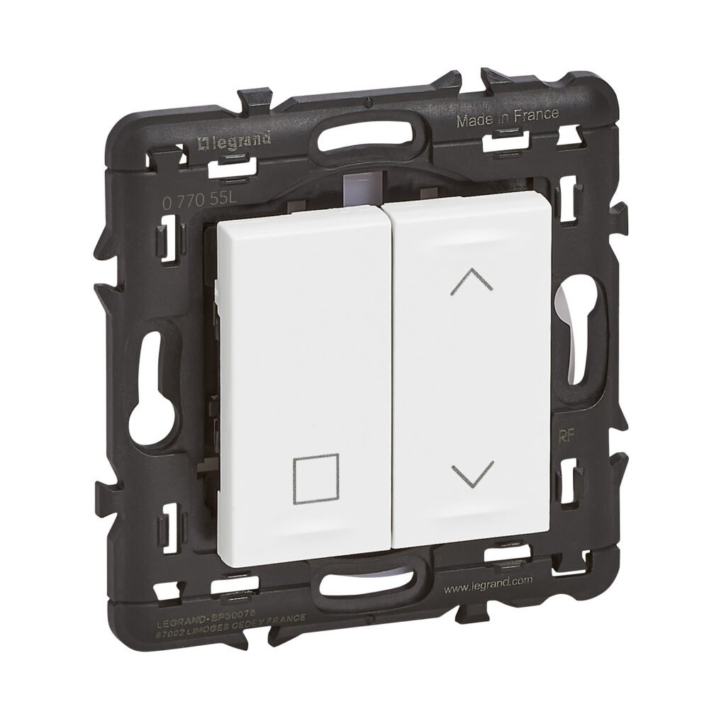 commande VR sans fil et sans pile blanc Mosaic connecté Legrand 077055L