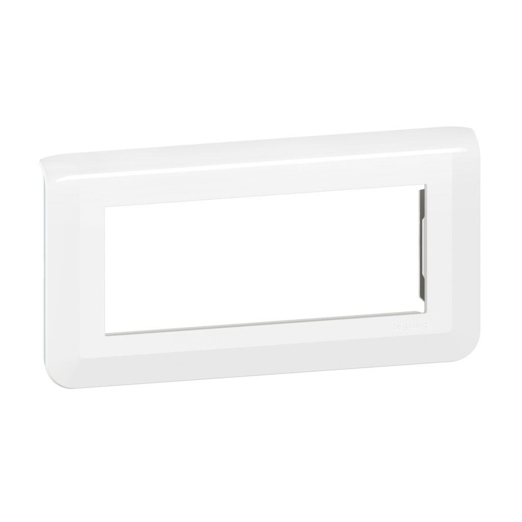 plaque 5M blanc Mosaic Legrand 078815L