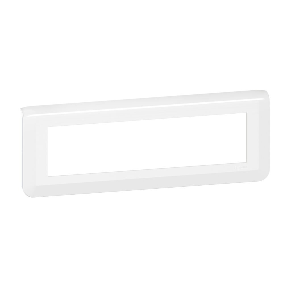 plaque 8M blanc Mosaic Legrand 078818L