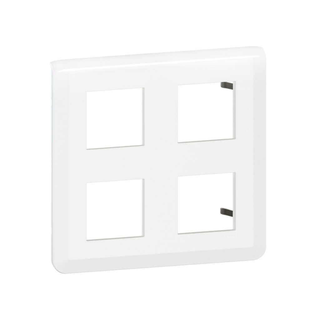 plaque 2X2X2M blanc Mosaic Legrand 078838L
