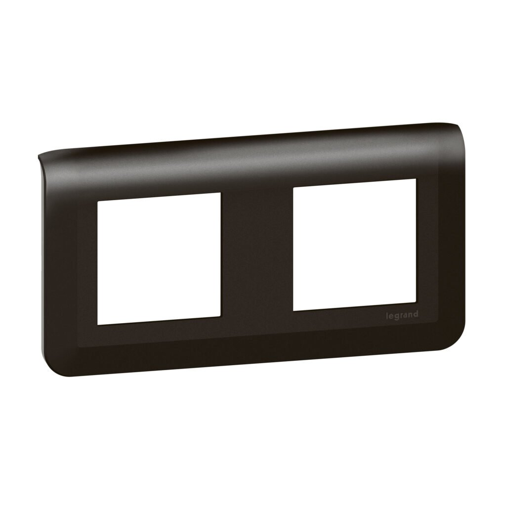 plaque 2X2M noir MAT Mosaic Legrand 079044L