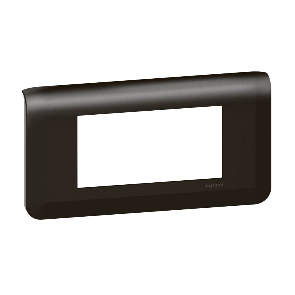 plaque 4M noir MAT Mosaic Legrand 079054L