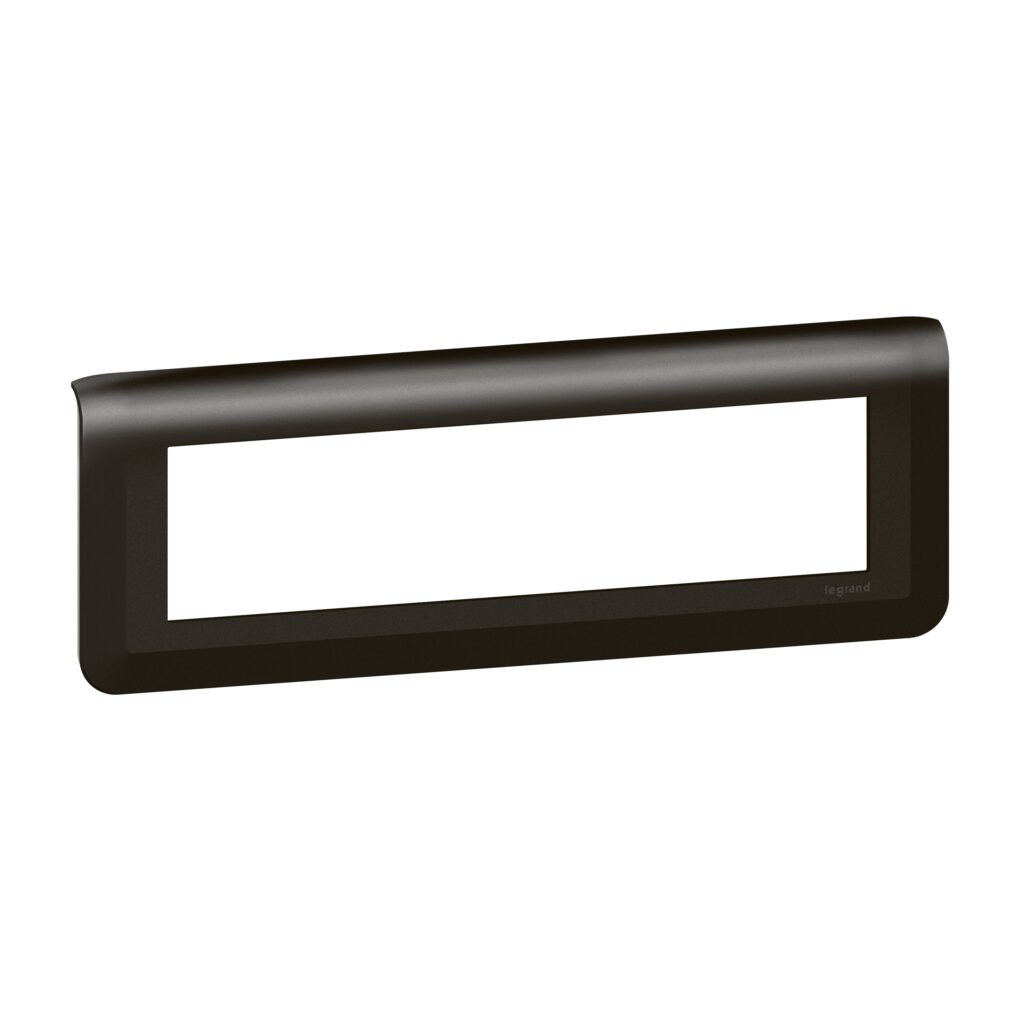 plaque 8 noir MAT Mosaic Legrand 079058L