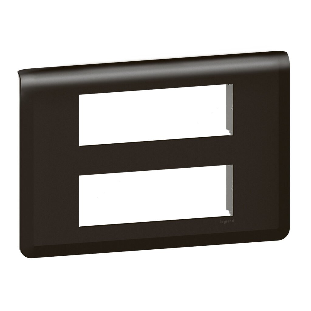 plaque 2X6M noir MAT Mosaic Legrand 079076L