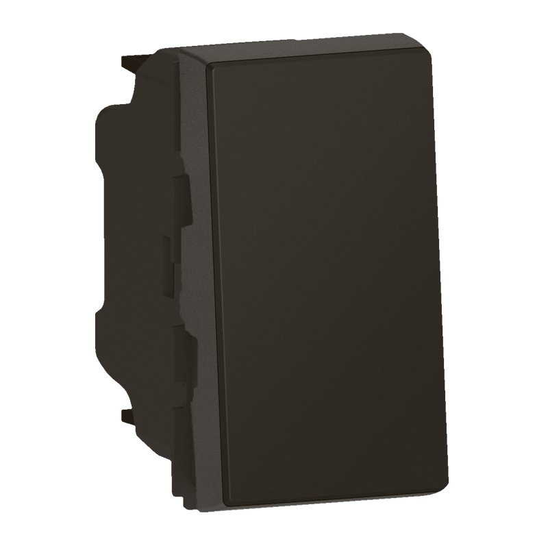 Bouton poussoir POUSSOIR EASY 6A 1M noir MAT Mosaic Legrand 079130L