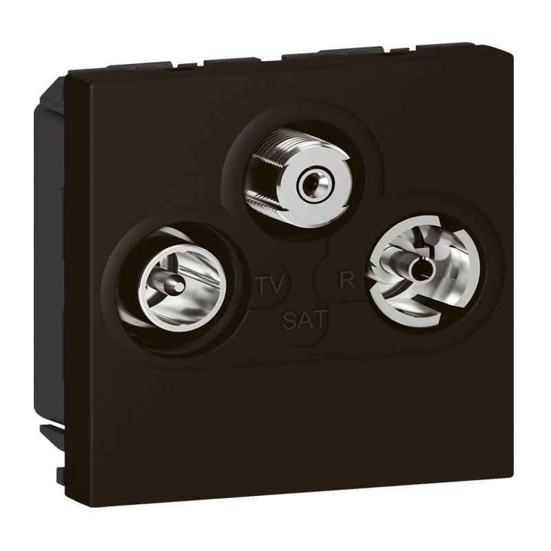 PRISE TV/R/SAT 2M noir MAT Mosaic Legrand 079186L