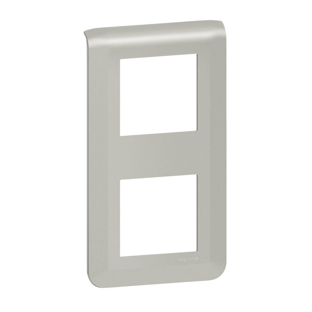 plaque 2X2M aluminium VERTICAL Mosaic Legrand 079322L