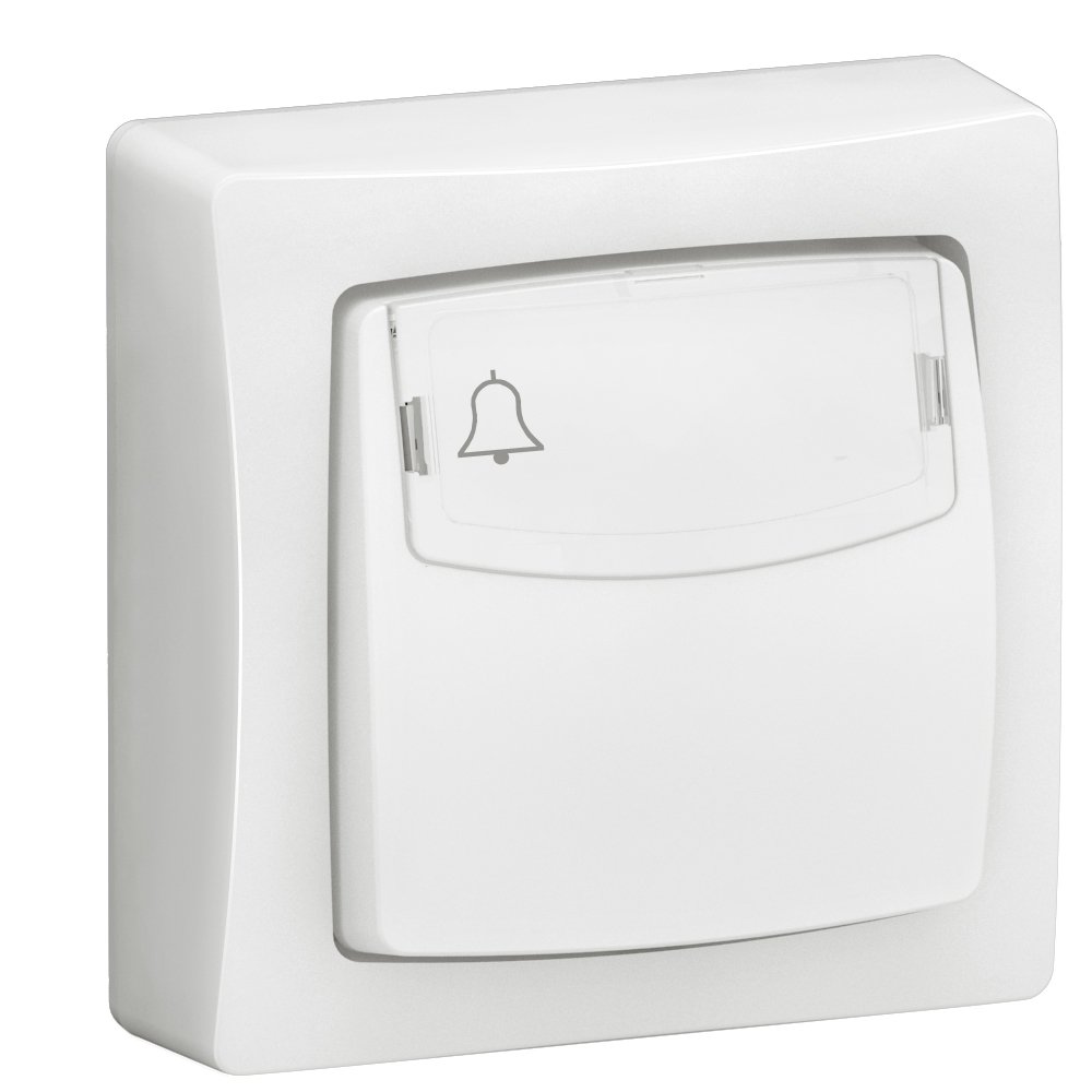 Bouton poussoir POUSSOIR PORTE ETIQUETTE saillie appareillage en saillie Legrand 086009L