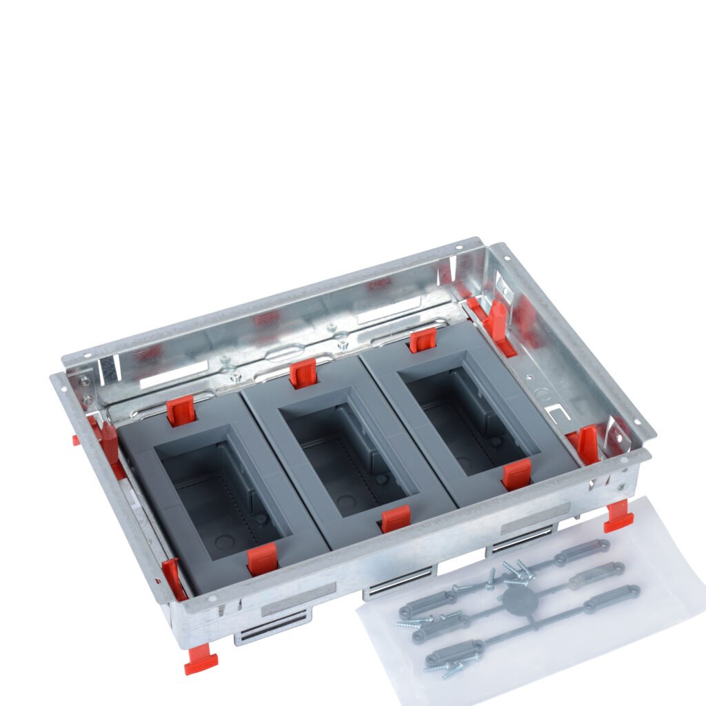 Boîte De Sol Kit De Supp. Hauteur Reglable Encoche 3 × 4 Modules 281.3 × 198.3 × 81 mm 088020