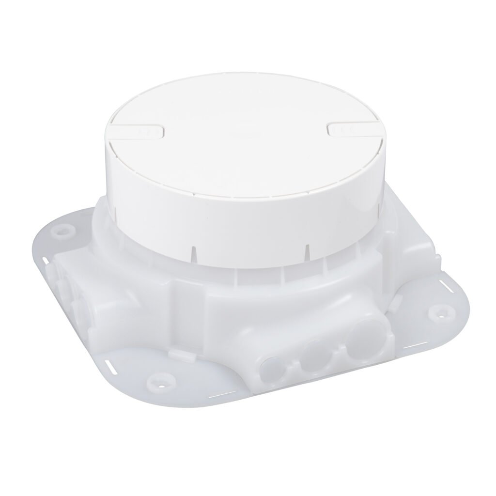 Boîte Dencast. Auto Ajustable H65 mm Blanc IP66 Pour Boîte De Sol 088069