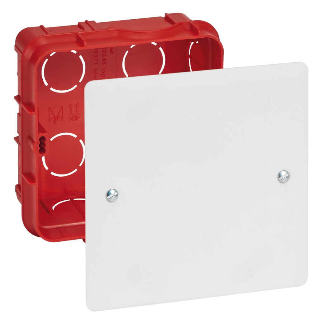 Boîte De Deriv. Maconnerie Rouge BATIBOX 85 × 85 × 40 mm IP20 IK04 089271