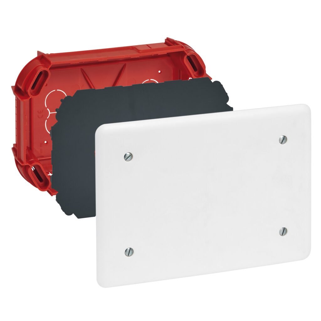 Boîte De Deriv. Maconnerie Rouge BATIBOX 165 × 115 × 40 mm IP20 IK04 089273
