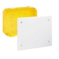Boîte De Deriv. Cloison Seche Jaune BATIBOX 115 × 115 × 40 mm IP20 089372