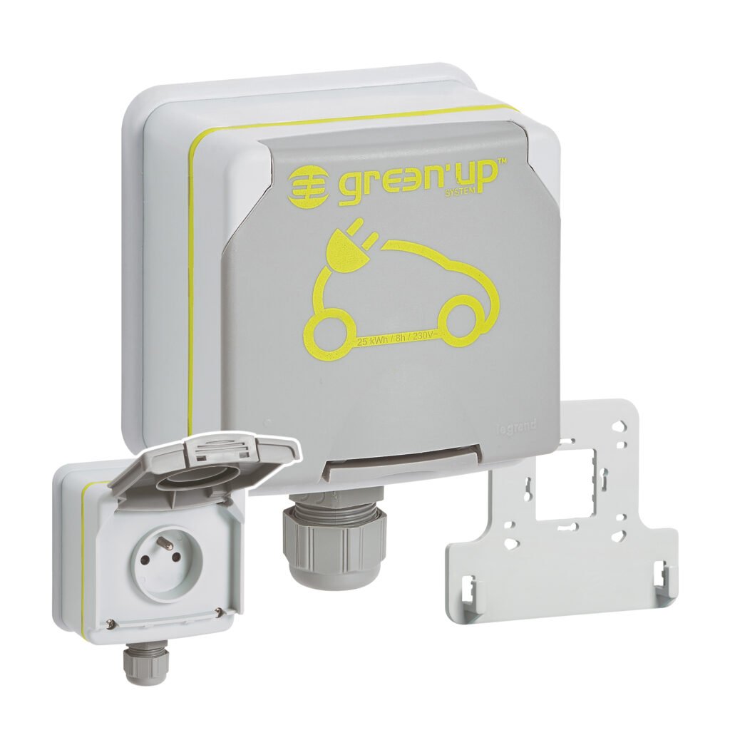 GREEN UP Kit Pret a Poser 090471 - 090478 - 410754 Apparent 230V 3500W 16A Gris Saillie 090471