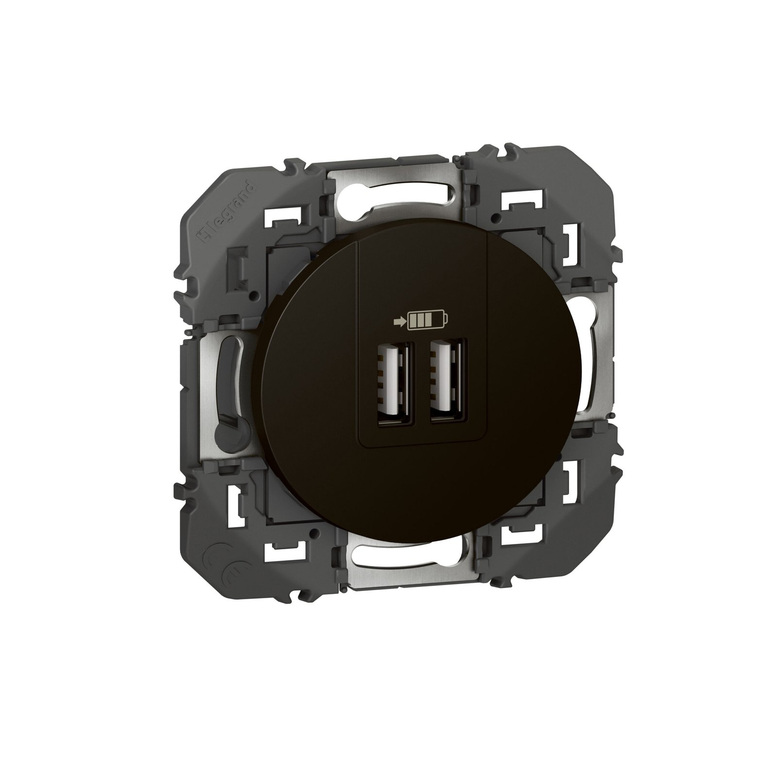 Accessoire multimédia CHARG 2USB A+A 3A 15W noir dooxie Legrand 600543